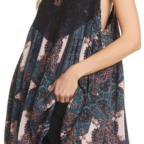 ☀️HP💝Free People Count Me in Trapeze Dress blk - Picture 3 of 5